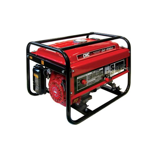 Generador monofásico de 2.5 Kva de potencia máxima. Salida de 220 V en corriente alterna y 12 V en corriente continua, con sistema «AVR» (regulador automático de tensión) que permite compensar fluctuaciones de potencia cuando la carga varía. Éste generador cuenta con sensor de aceite (bloquea el arranque en caso de bajo nivel), switch de corte por sobrecarga e indicador de nivel de combustible. El fácil arranque y bajo peso hacen de este equipo una herramienta ideal para trabajos en el campo, uso domiciliario y aplicaciones donde el generador deba ser transportado.